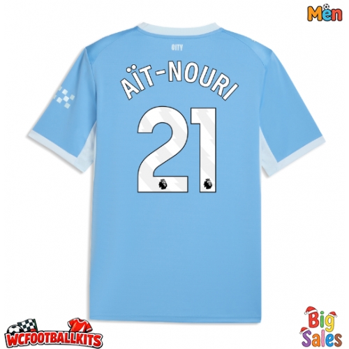 Manchester City Rayan Ait-Nouri #21 Replica Home Stadium Shirt 2026-27 Short Sleeve